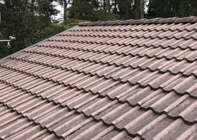Puhdas tiilikatto jalkeen
